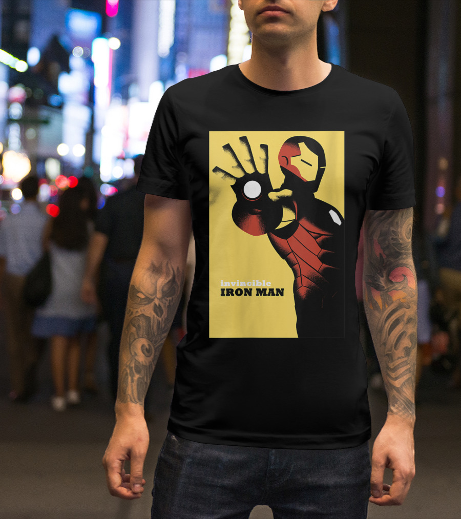 Invincible Iron Man Avengers Marvel Golden T-Shirt