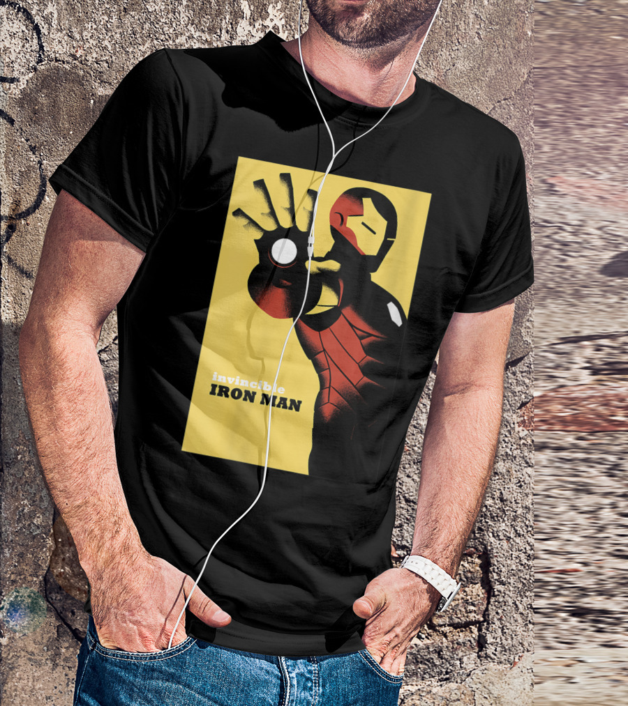 Invincible Iron Man Avengers Marvel Golden T-Shirt