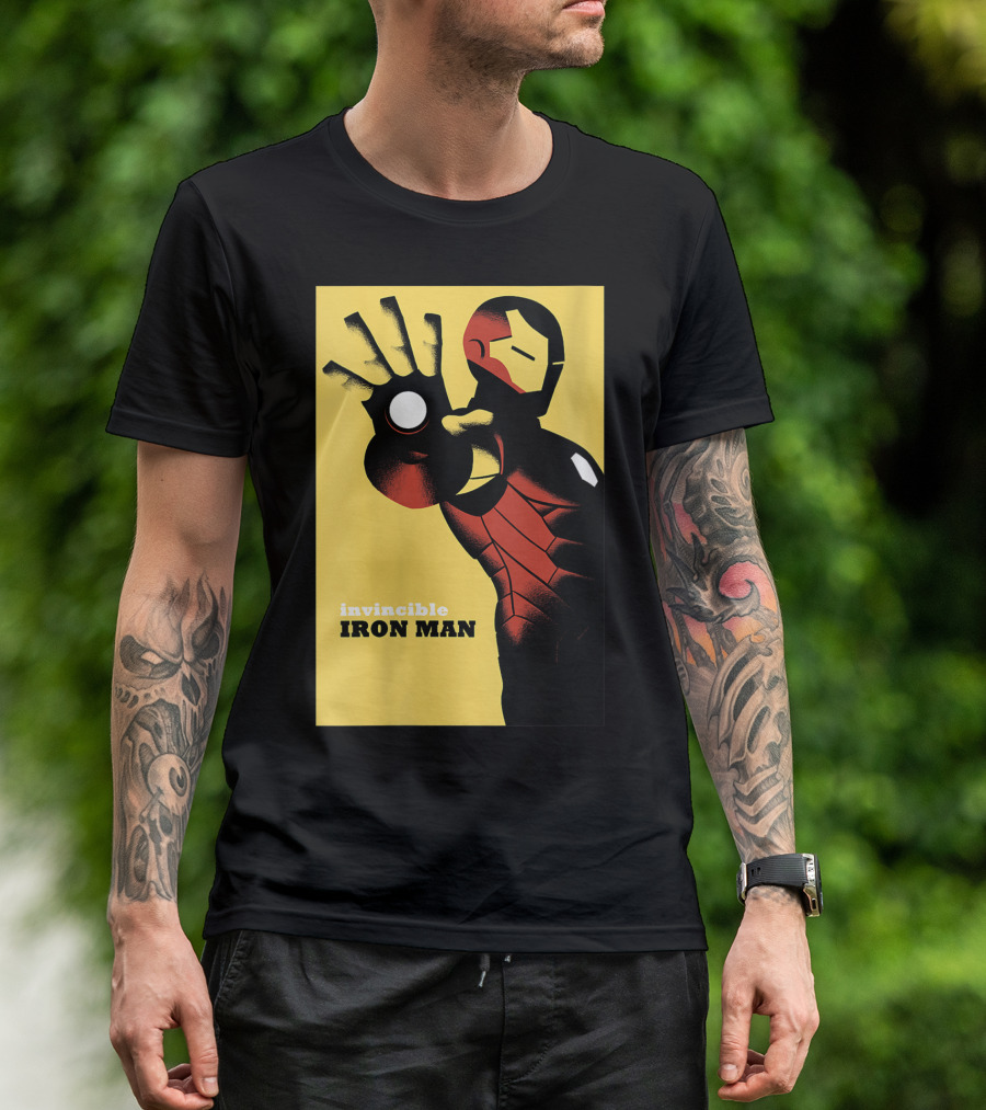 Invincible Iron Man Avengers Marvel Golden T-Shirt