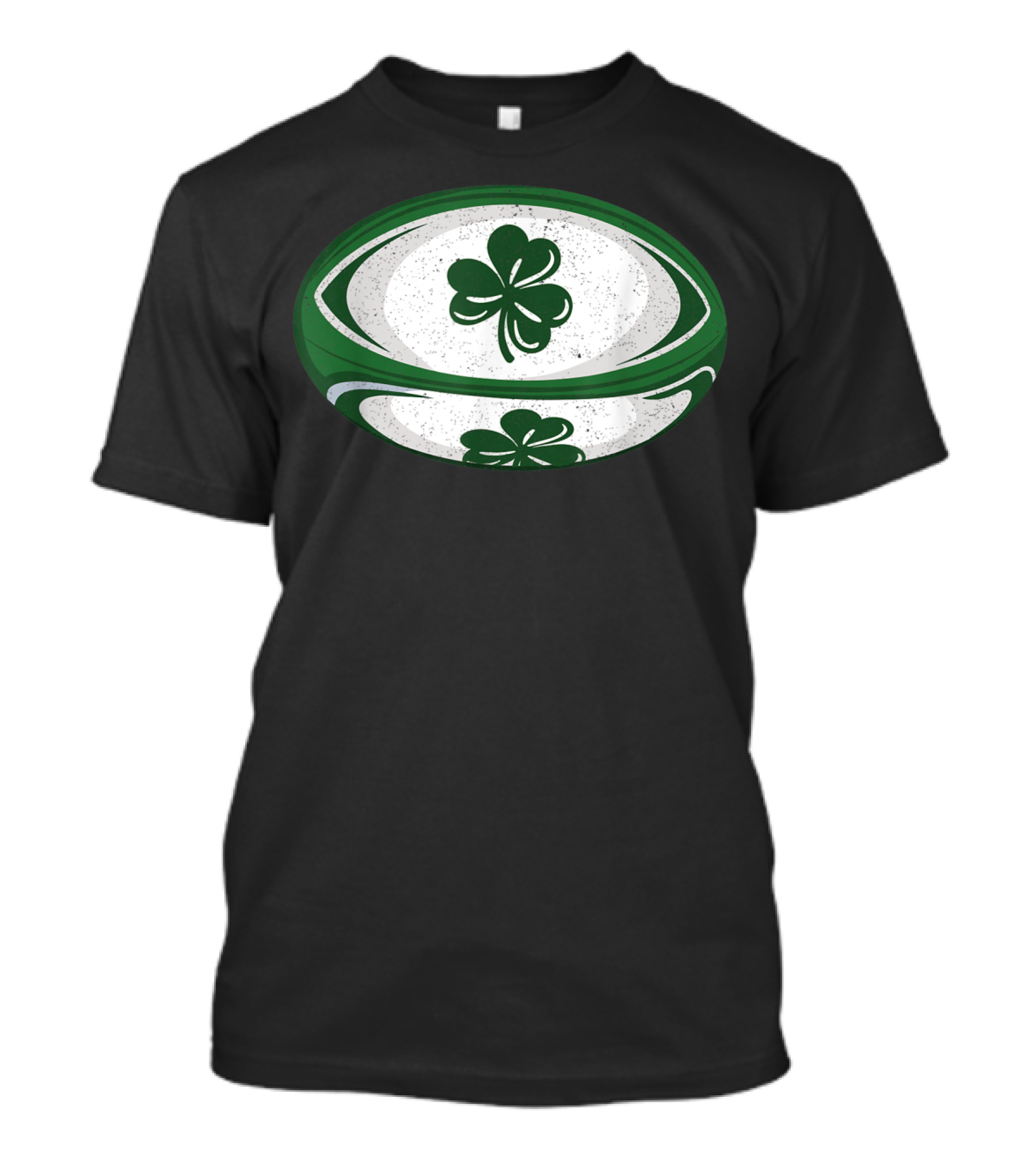 Funny St Patricks Day Shamrock Rugby Lover Ball T-Shirt