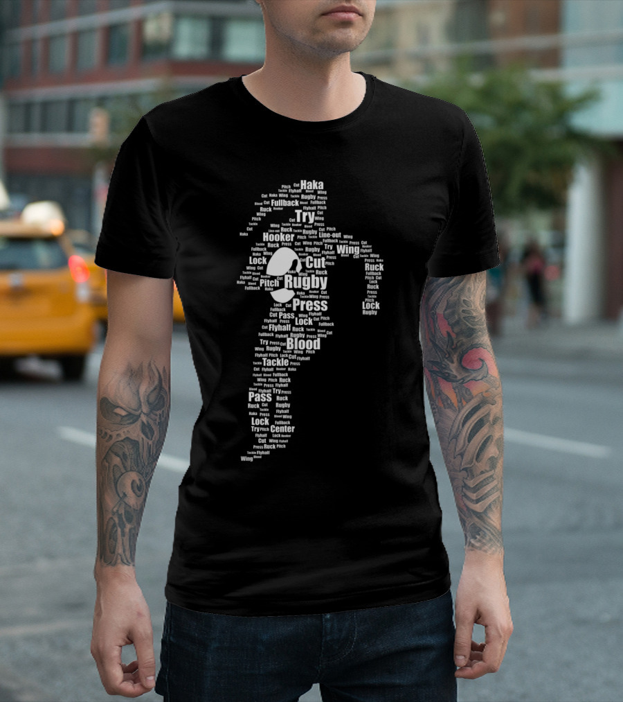 Proud Rugby Girls Women Player Haka Try Pass Tackle Press Hooker Lock Wing Ruck T-Shirt
