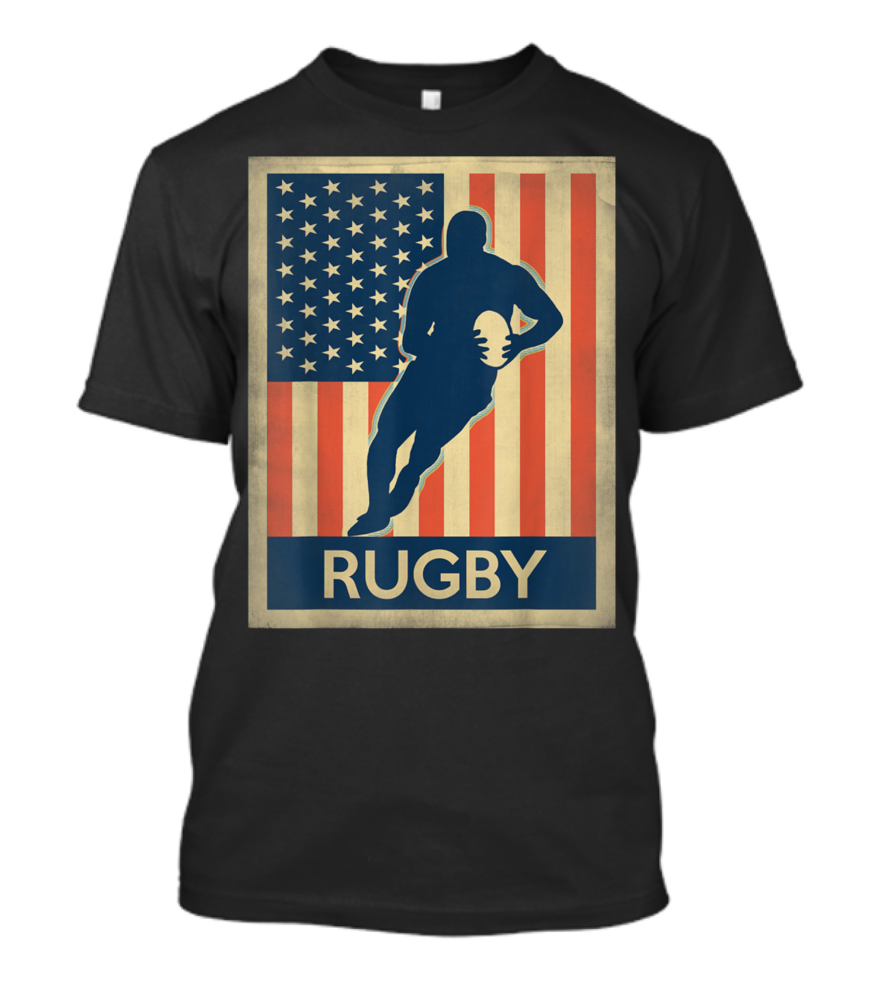 Rugby American Flag T-Shirt