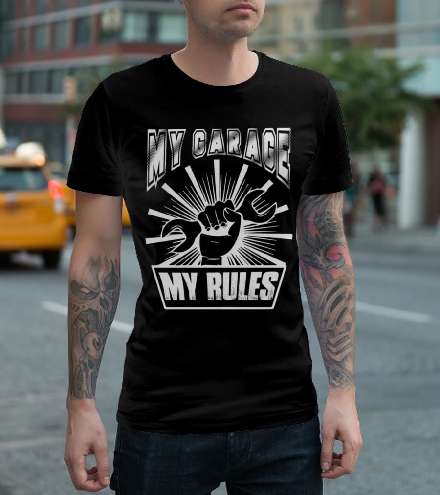 My Garage My Rules Car Mechanic Cf T-Shirt