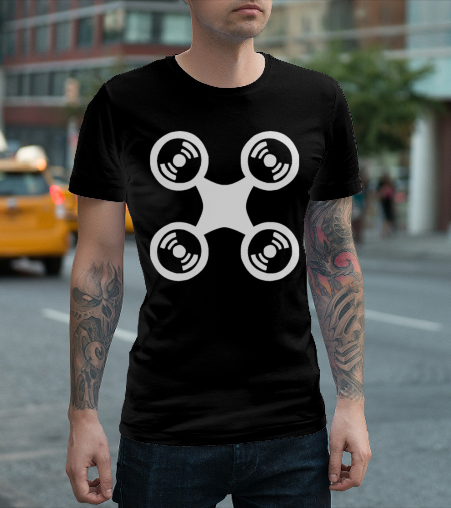 Drone Quadcopter Symbol Propeller T-Shirt