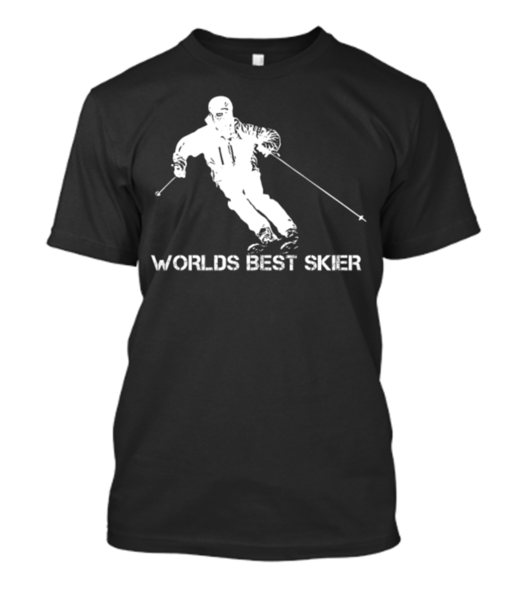Worlds Best Skier Ski Skier Skiing Apres Ski T-Shirt