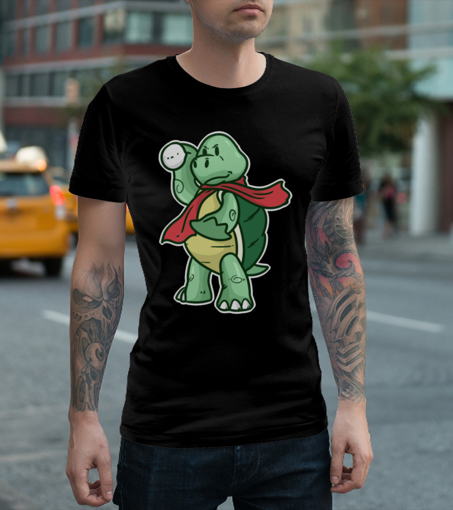 Snow Winter Ski Sledge Snowman Turtle Scarf Snowball T-Shirt