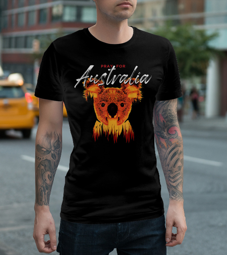Pray for Australia Burning Koala T-Shirt