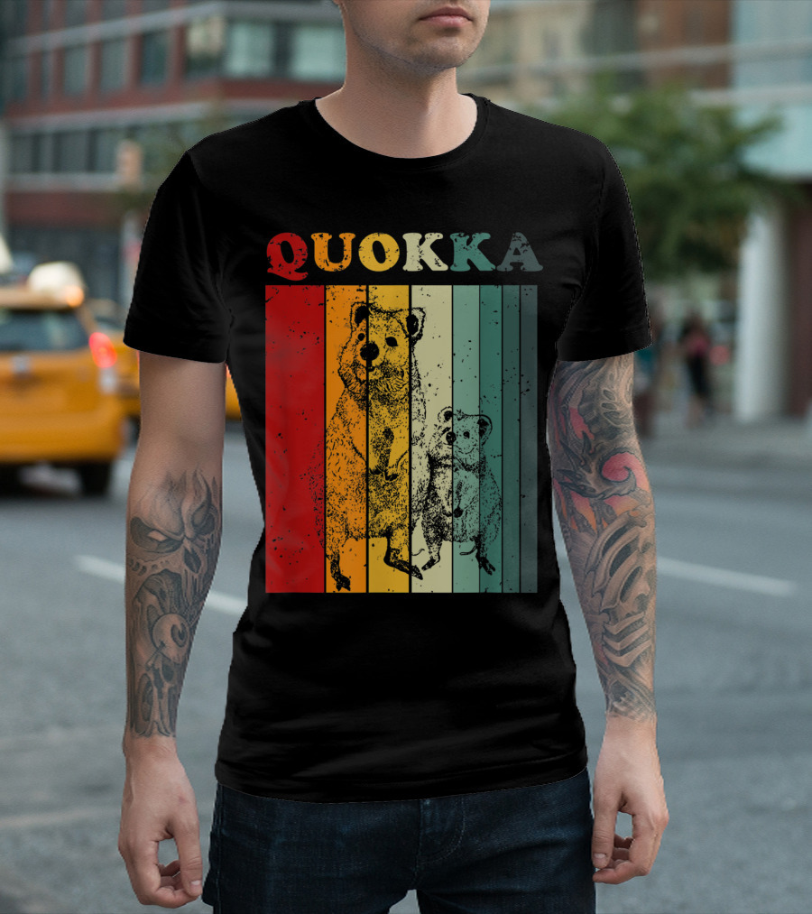 Quokka Australia Outback Vintage Stripes T-Shirt