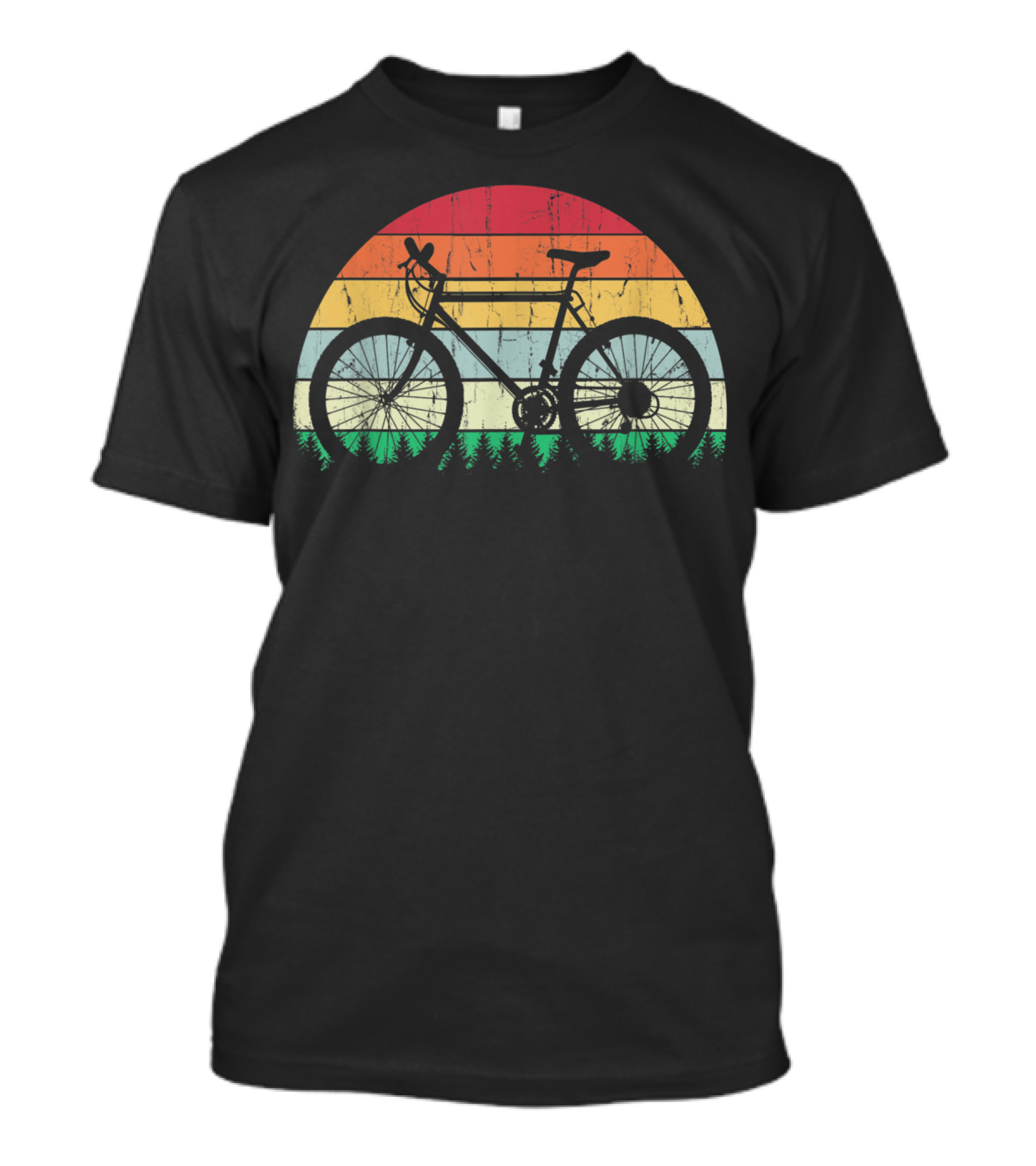 Retro Sunset Bicycle T-Shirt