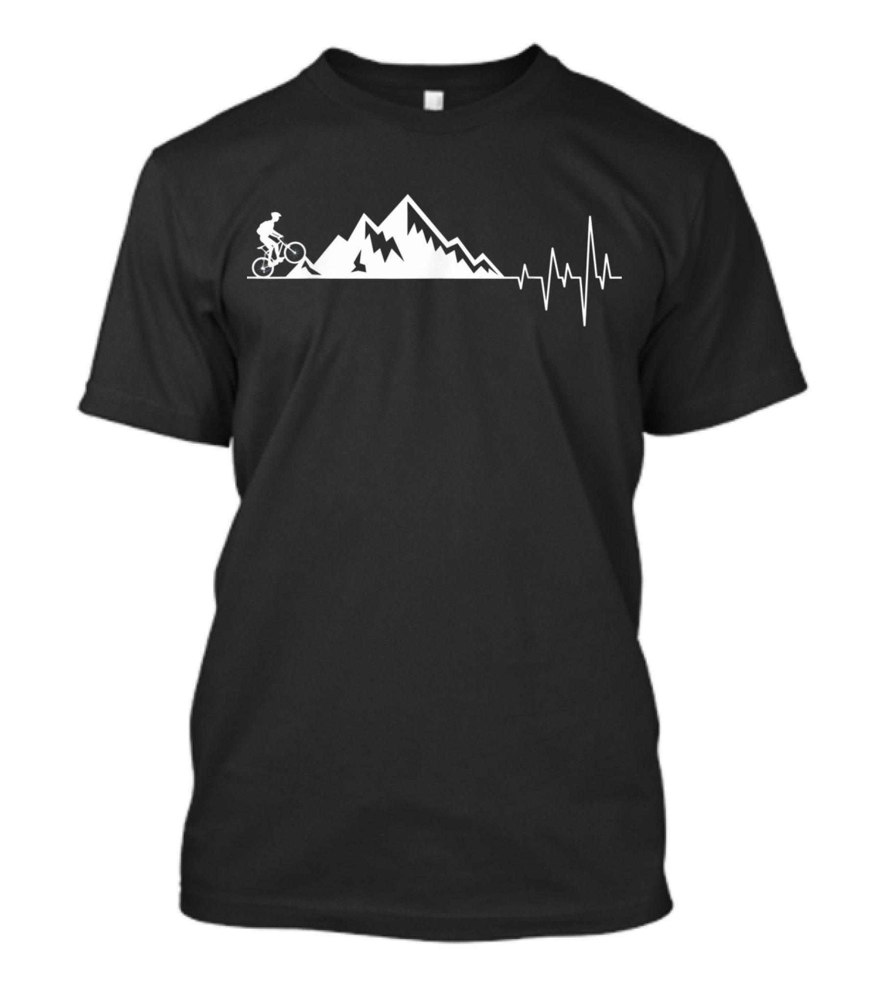 Mountain Bike Heartbeat Funny MTB T-Shirt