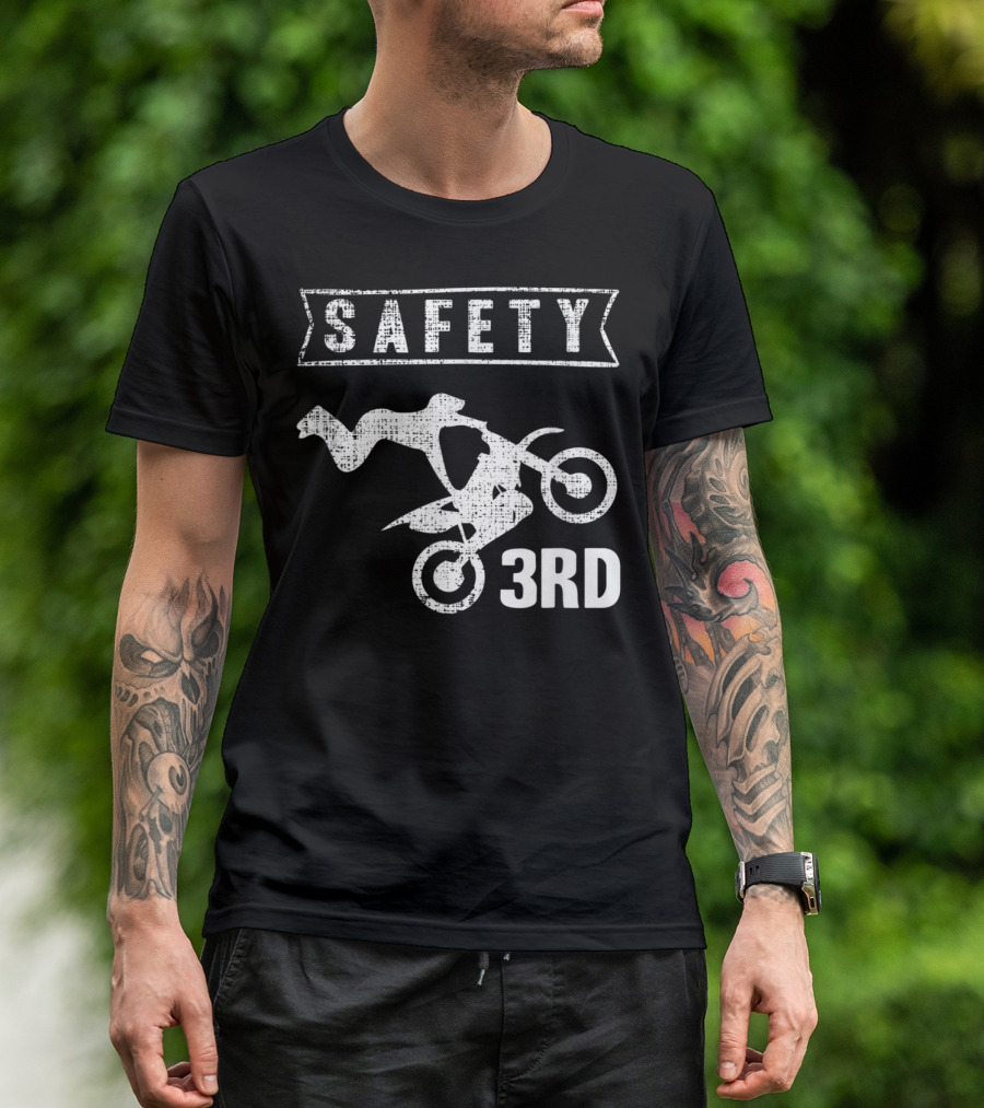 Safety 3rd Motocross Rider Stunt T-Shirt