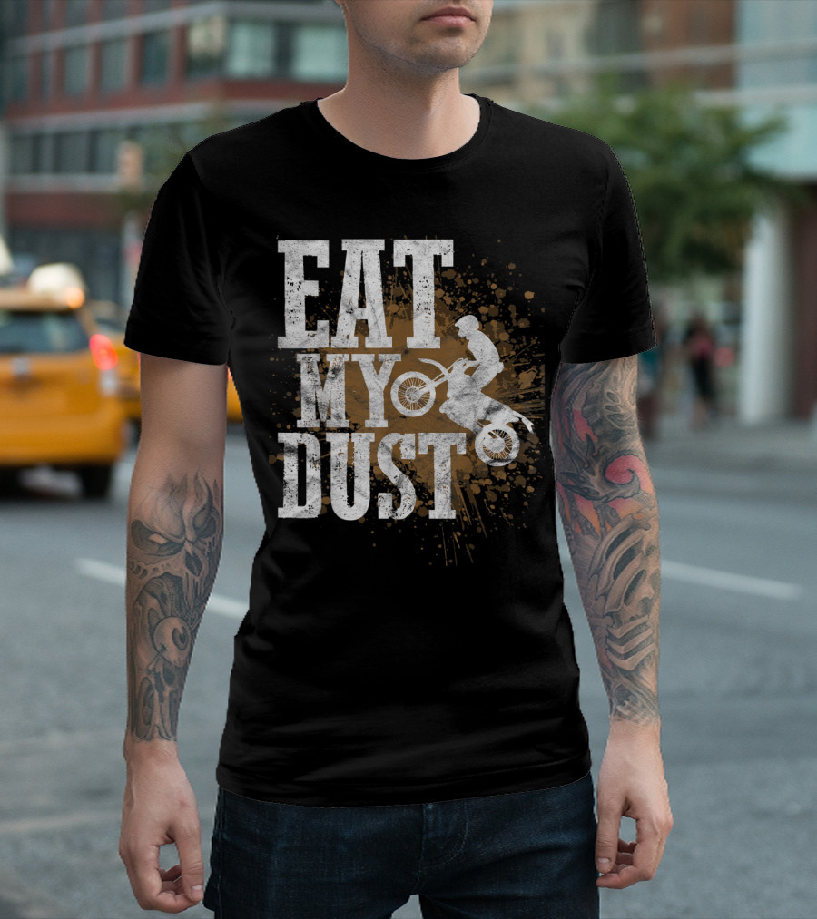 Eat My Dust Motocross Dirtbike Biker Youth Boys T-Shirt