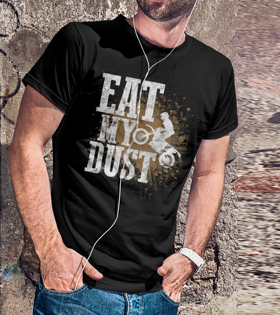 Eat My Dust Motocross Dirtbike Biker Youth Boys T-Shirt