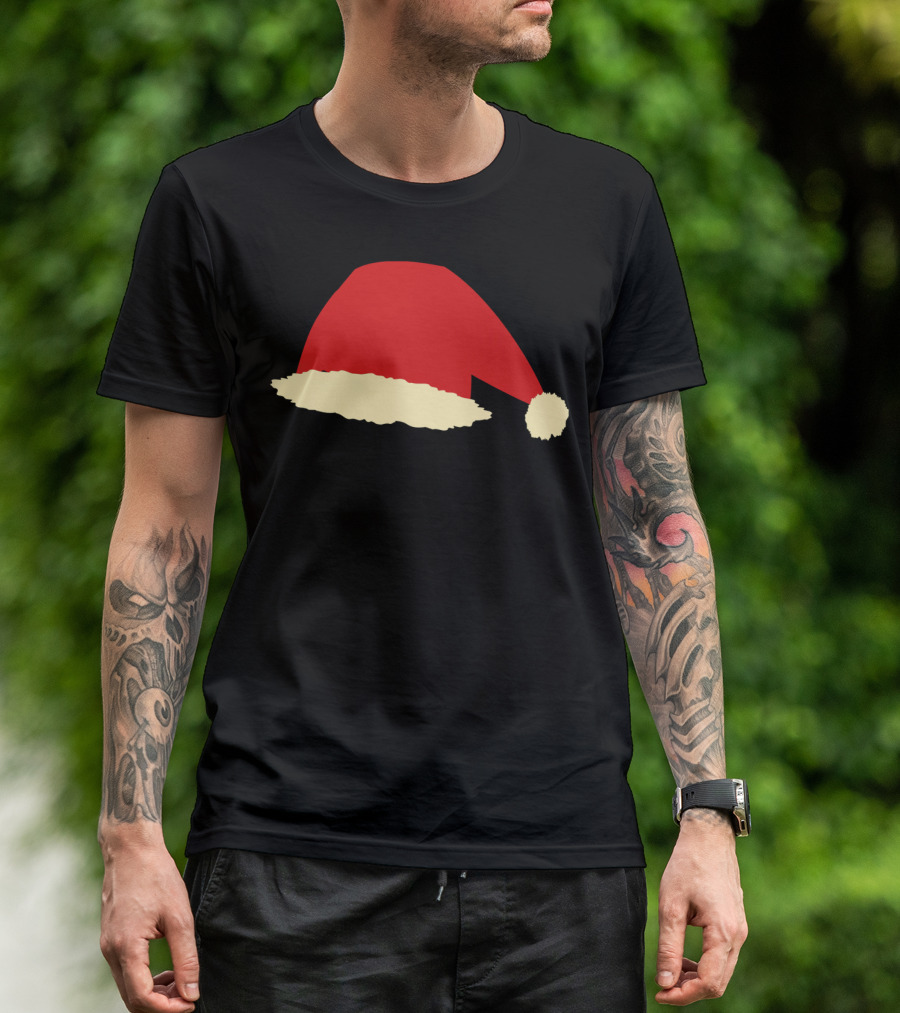Santa Hat Classic Red And White Holiday T-Shirt