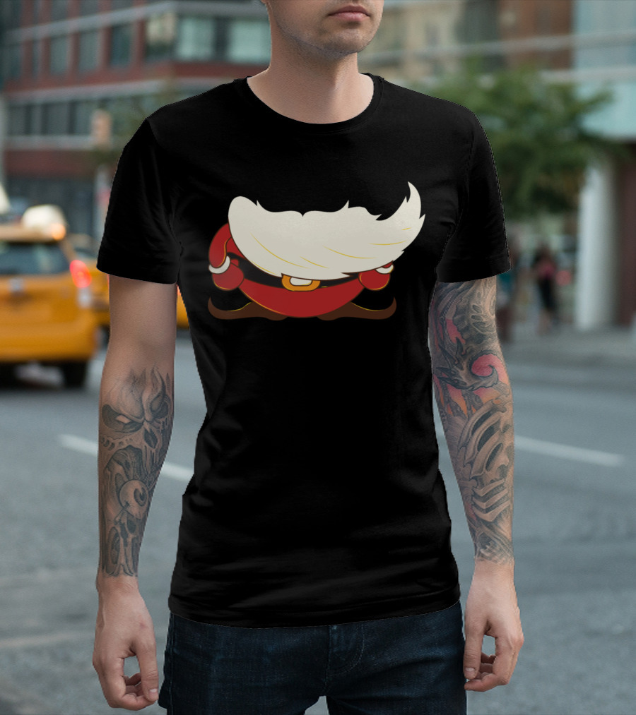 Santa's Beard Iconic Minimalist Cartoon T-Shirt