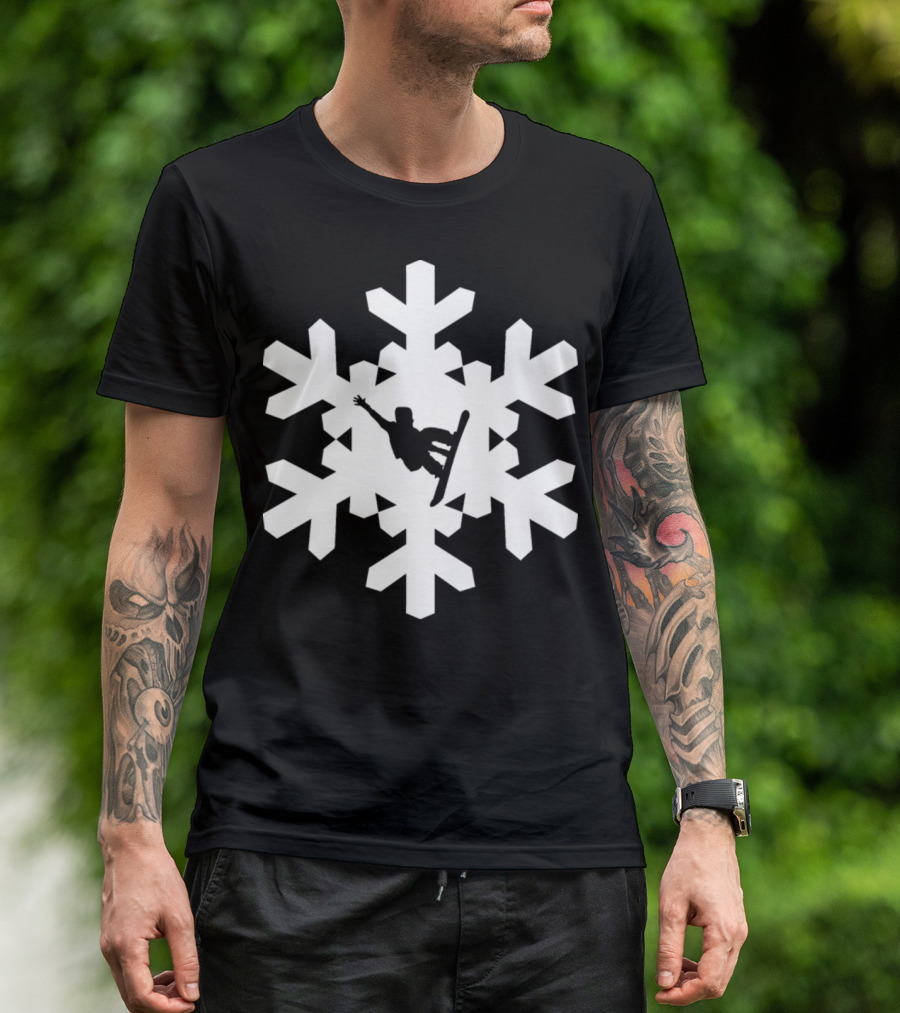 Snowboarding Snowflake T-Shirt