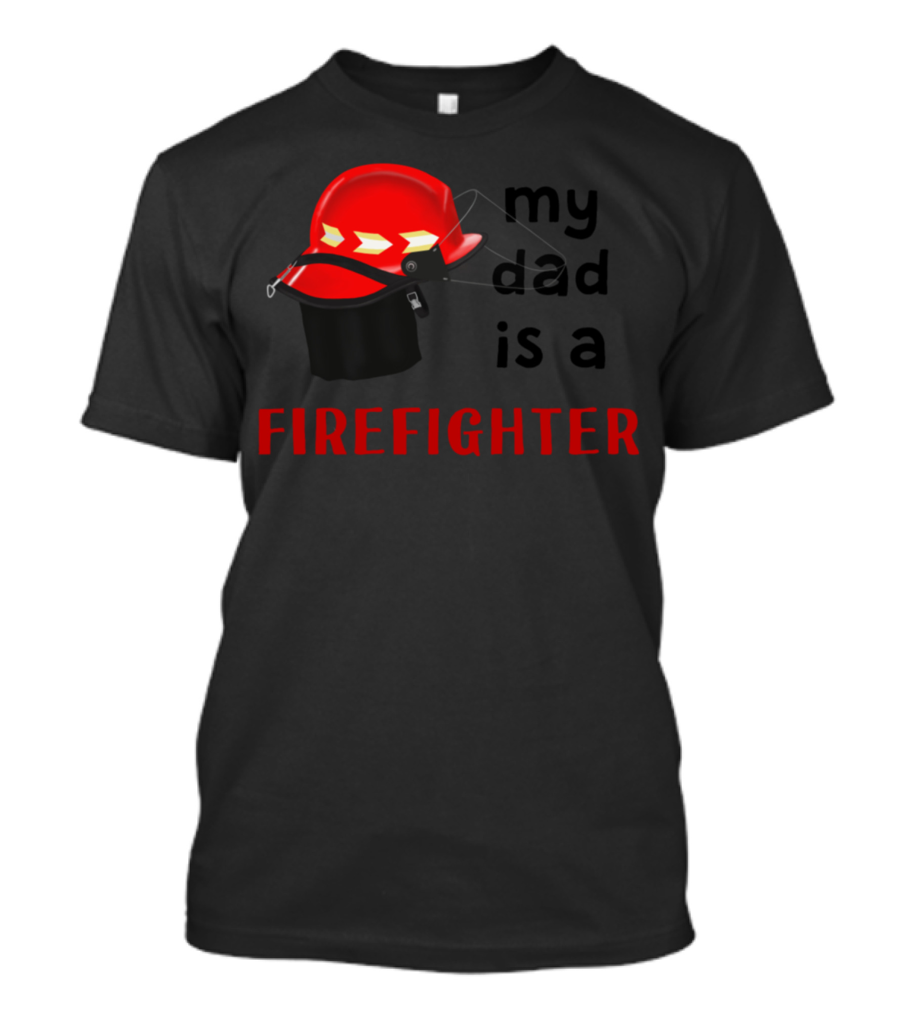 Feuerwehr My Dad Is A Firefighter Helmet T-Shirt