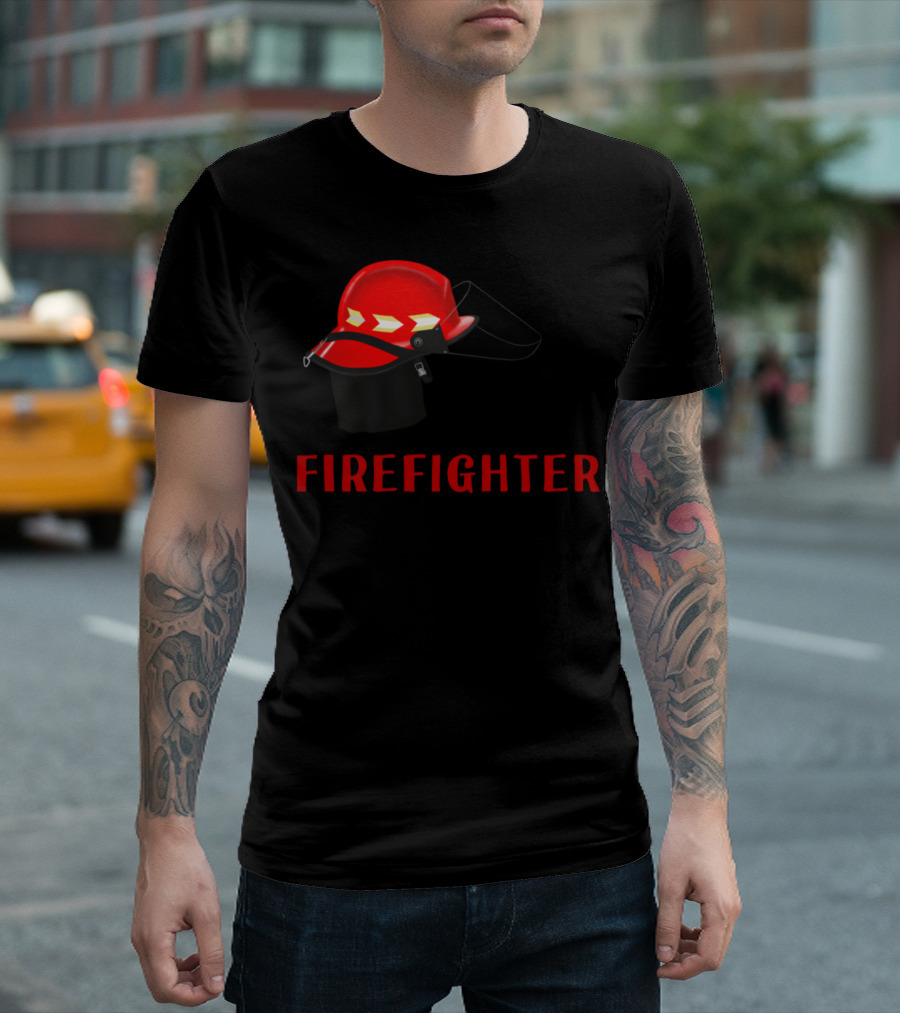 Feuerwehr My Dad Is A Firefighter Helmet T-Shirt