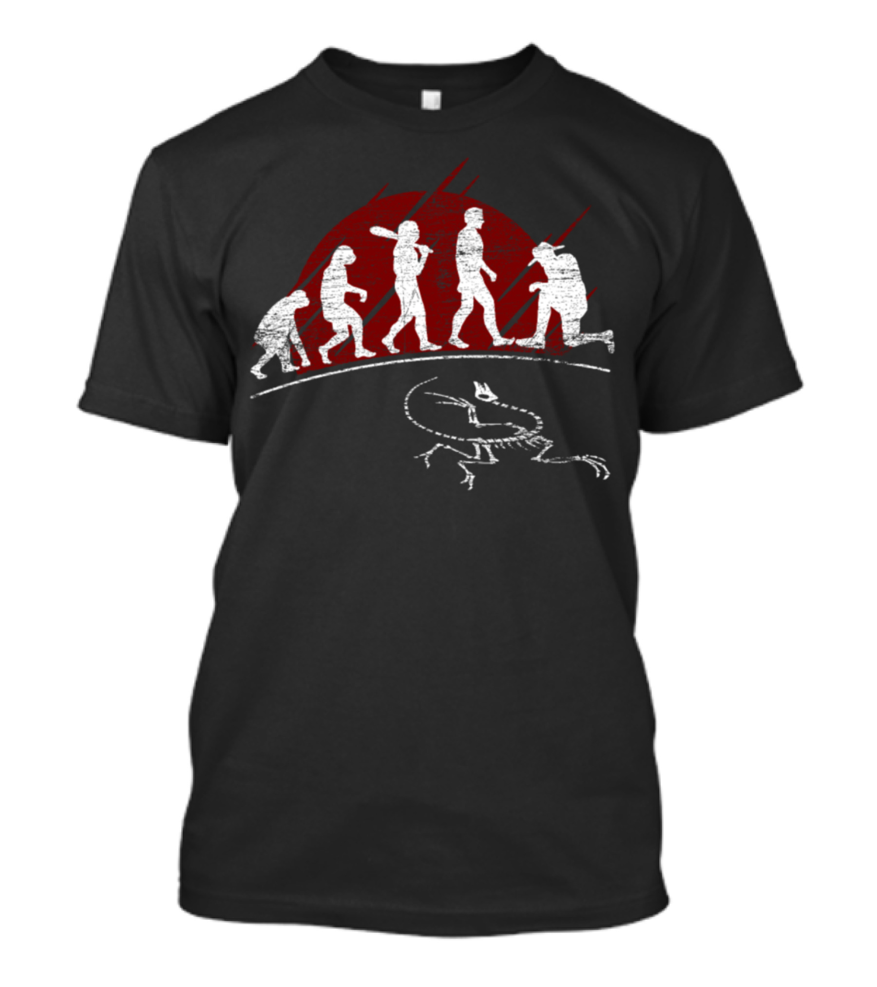 Archeology Evolution Crab Figures Walking Sequence T-Shirt