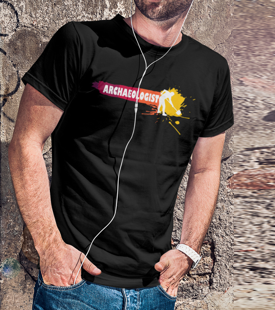 Archaeologist Paint-Splatter T-Shirt