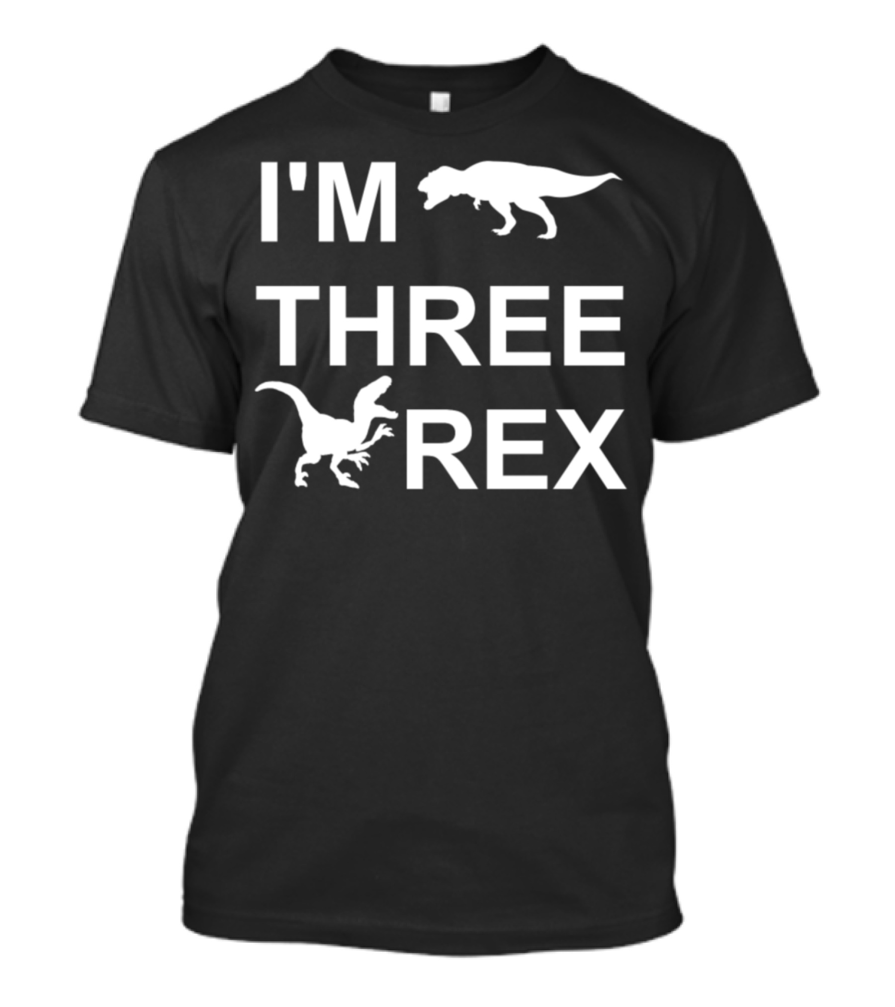 I'm Three Rex Dinosaur Dino Prehistoric T-Shirt