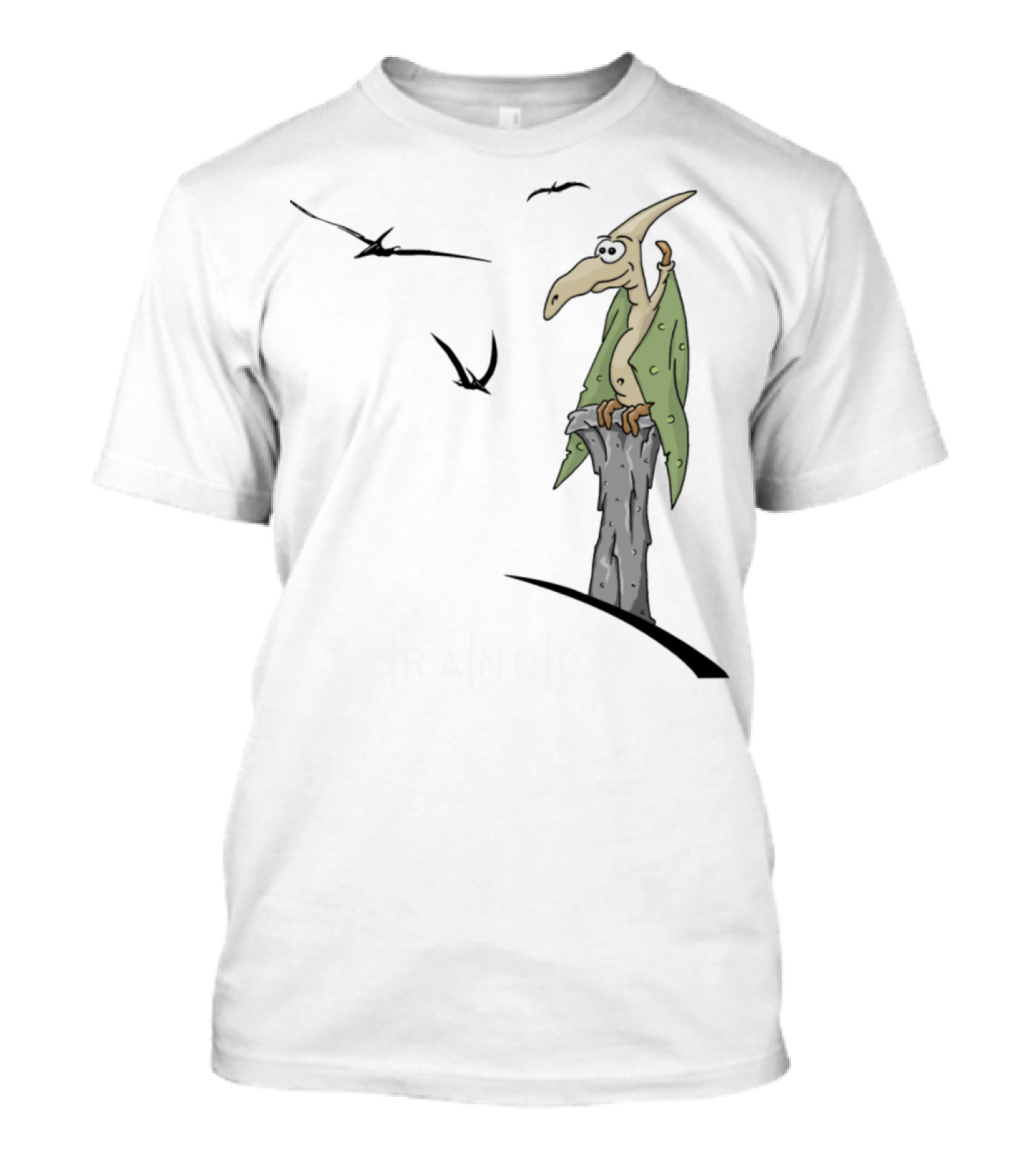 Pteranodon Dino Flying Dinosaur Cool Cartoon T-Shirt