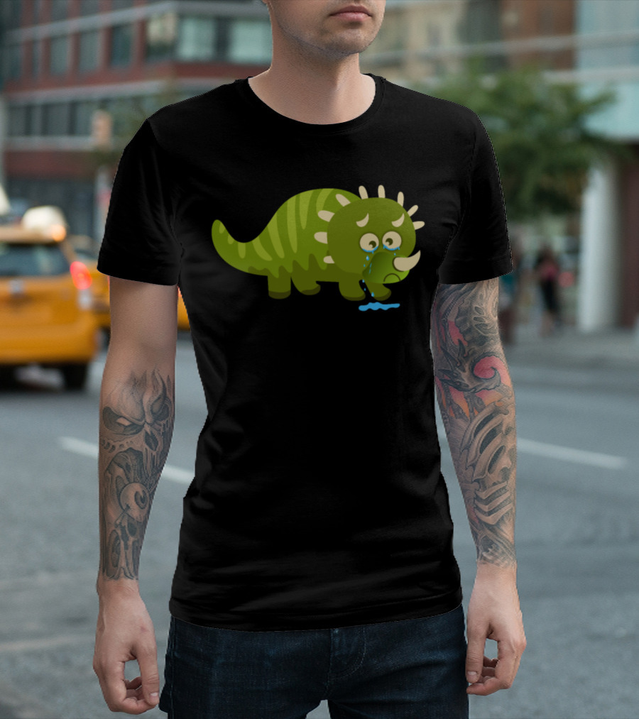 Sad Dinosaur Primeval Times Crying Tyrannosaurus Rex T-Shirt