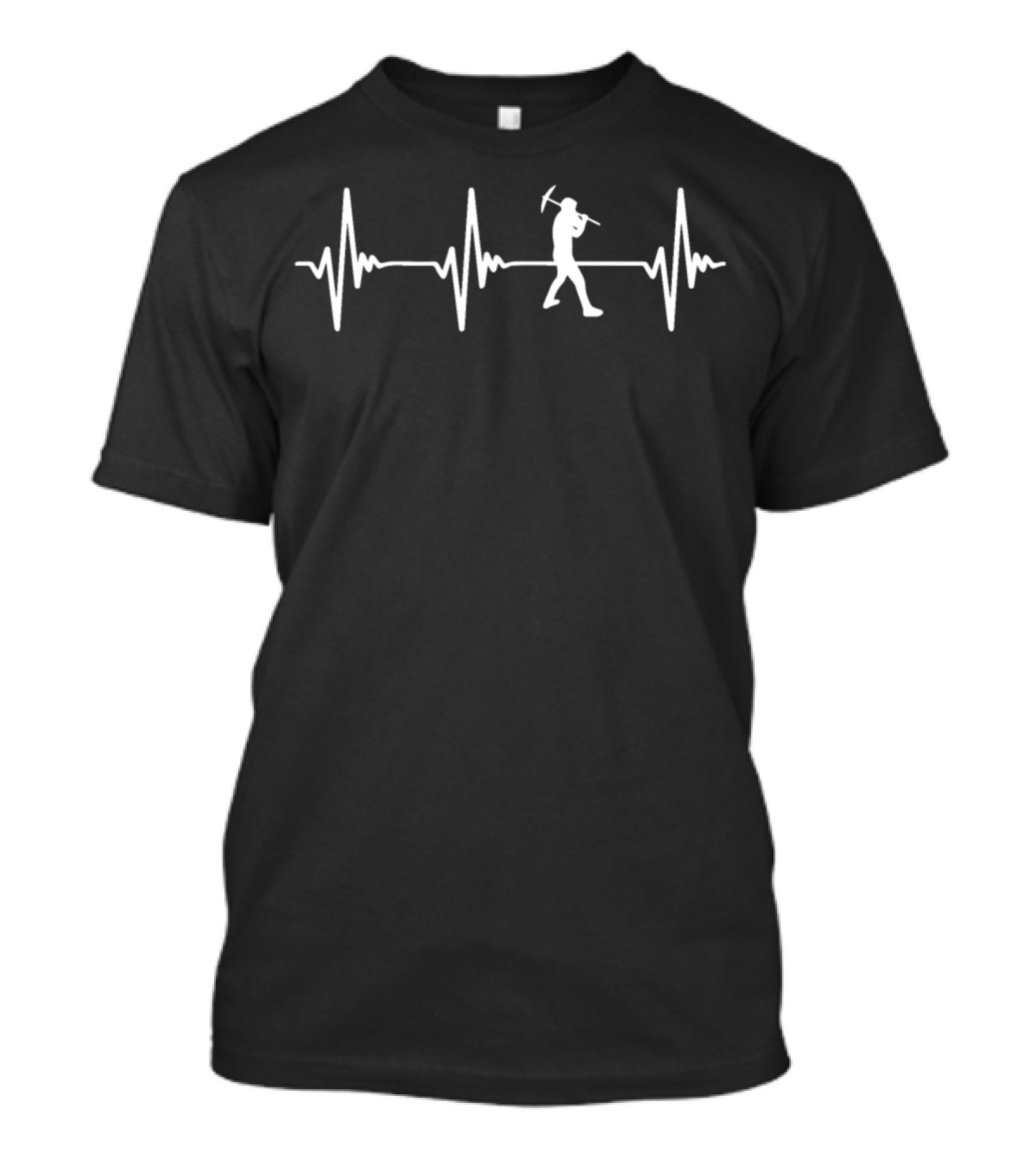 Trending Funny EKG Heartbeat Archeologist Pickaxe T-Shirt