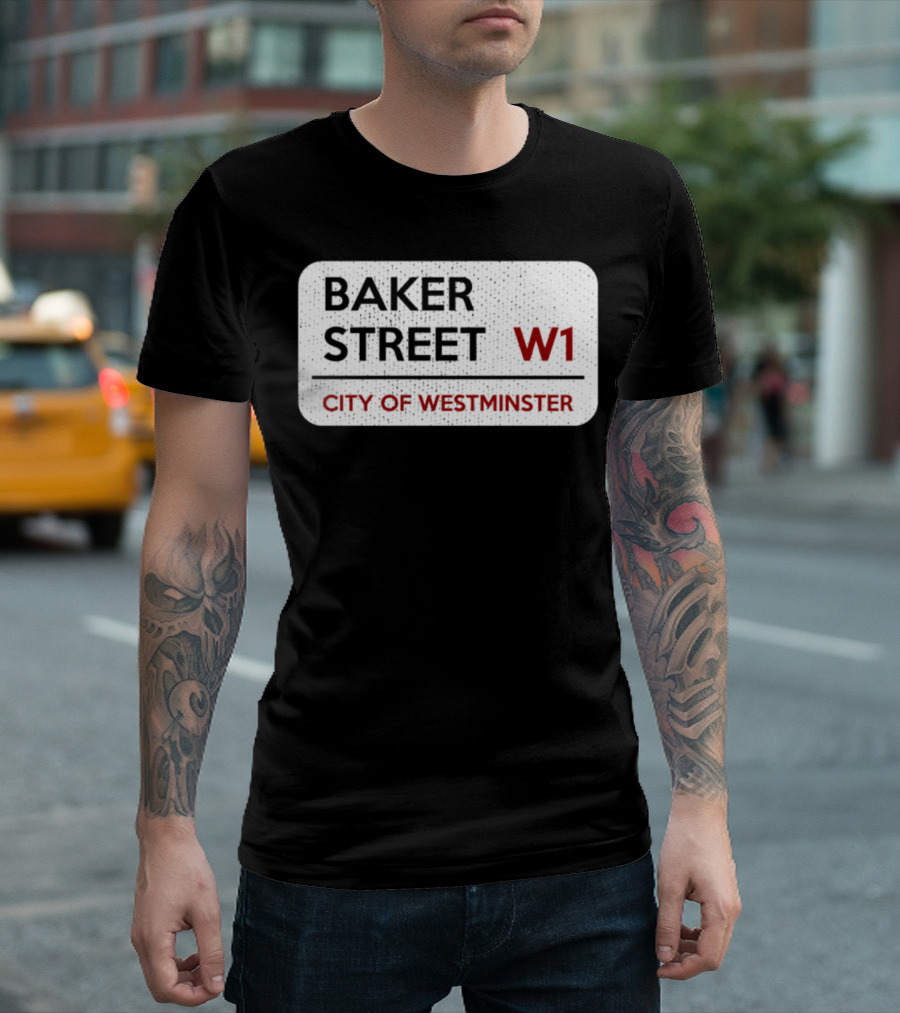 Baker Street W1 City of Westminster Sign T-Shirt