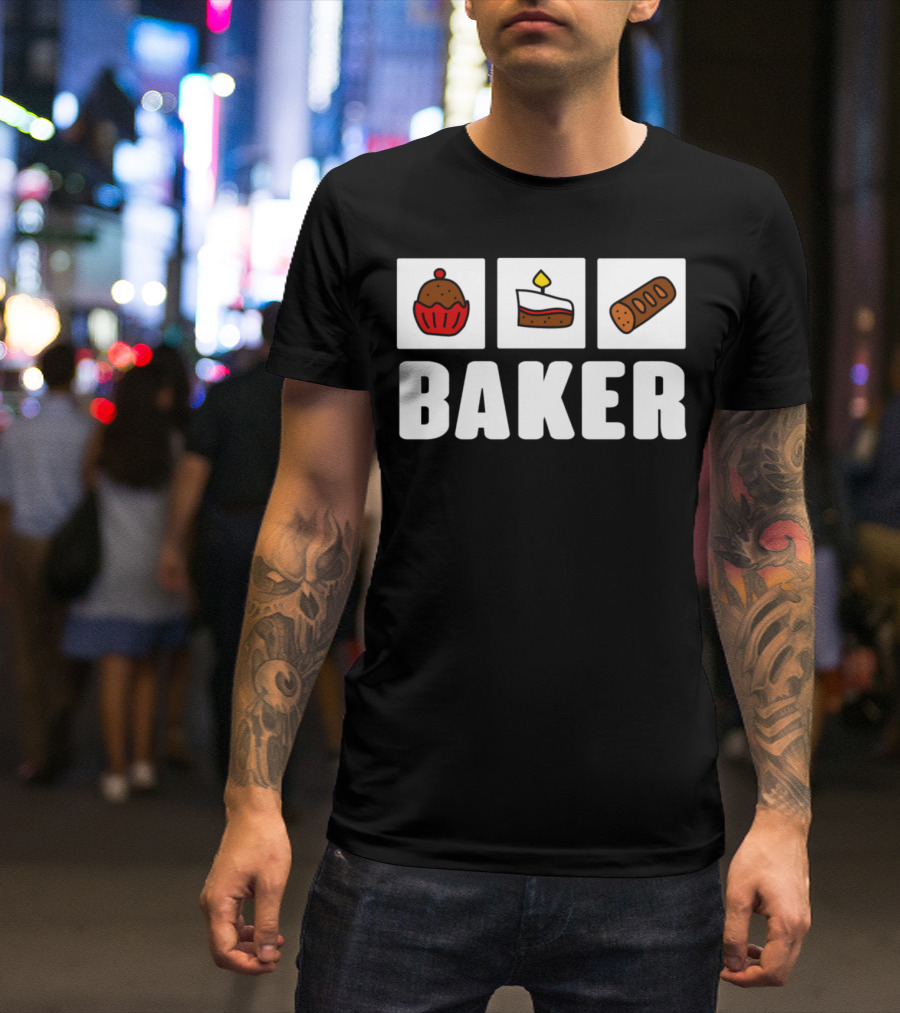 Baker Muffin Cake Loaf Job Hobby T-Shirt