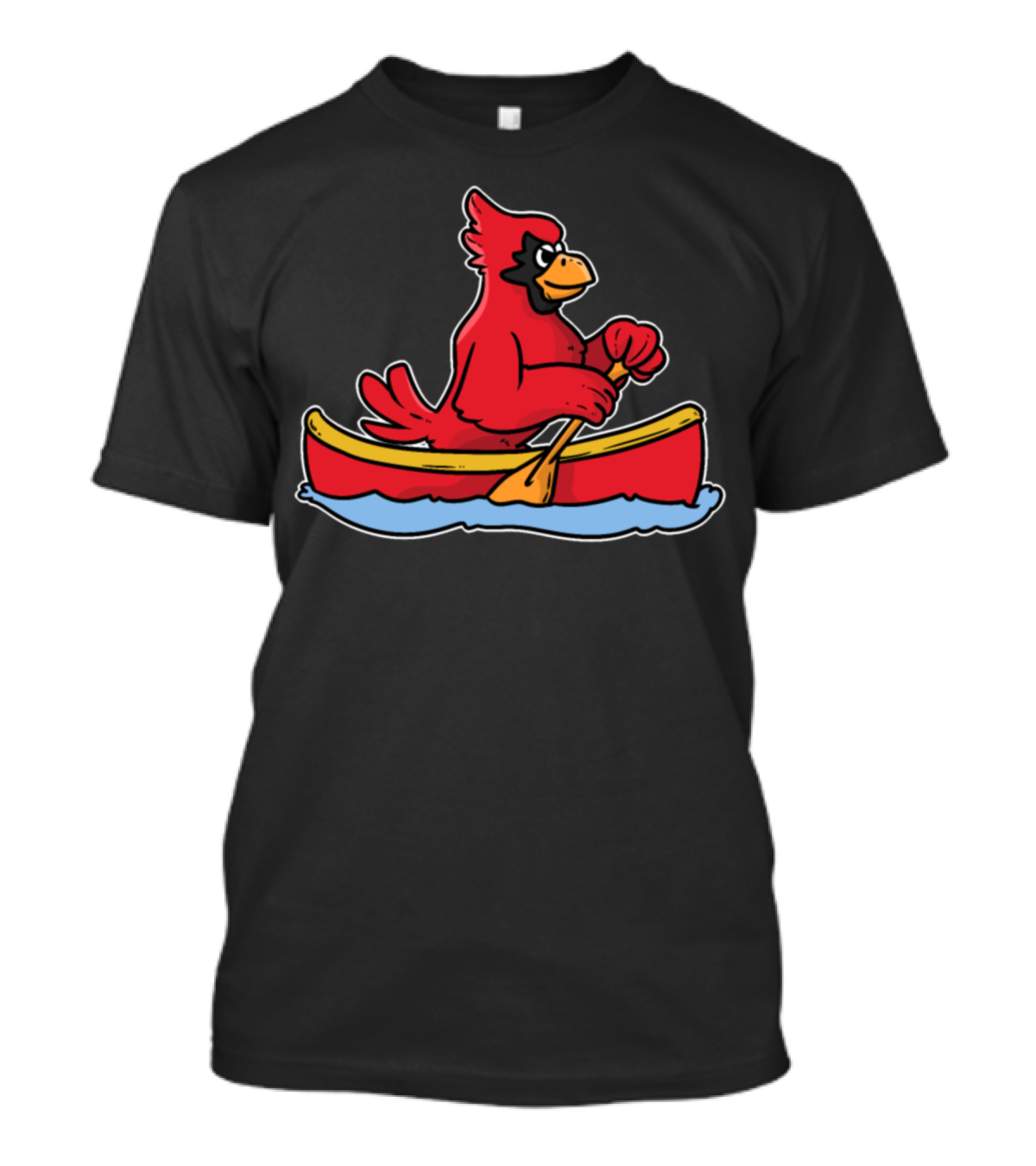 Canoe Kayak Kayaker Cardinal Canoe Adventure T-Shirt