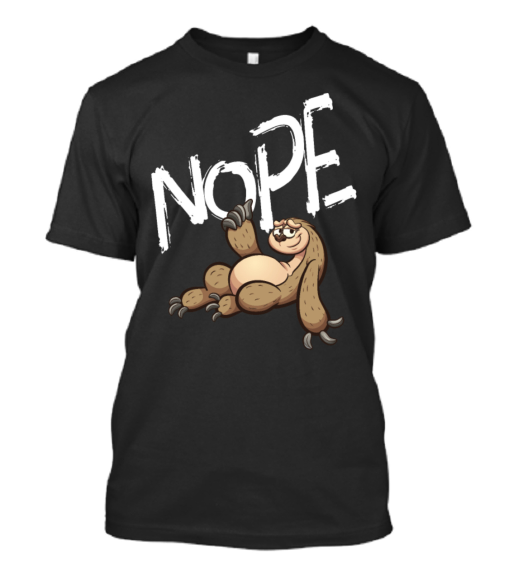 NOPE Sloth Lazy Zoologists Mood T-Shirt