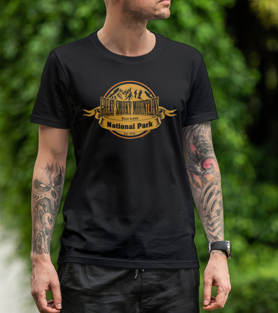 Great Smoky Mountains National Park Elev 6,643 Est 1934 T-Shirt