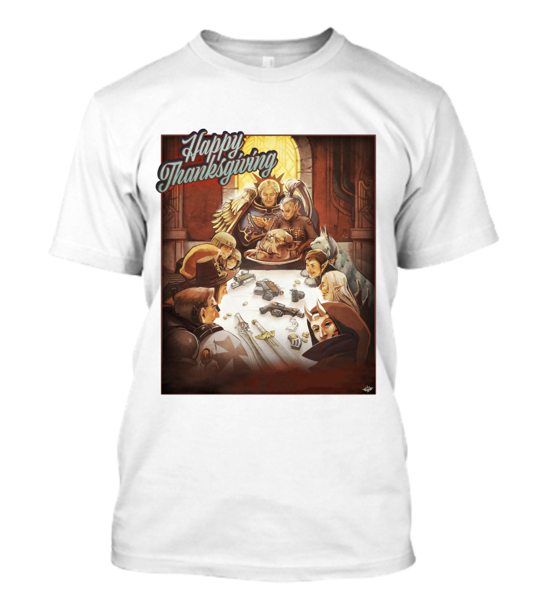 Warhammer Happy Thanksgiving Table Gathering T-Shirt
