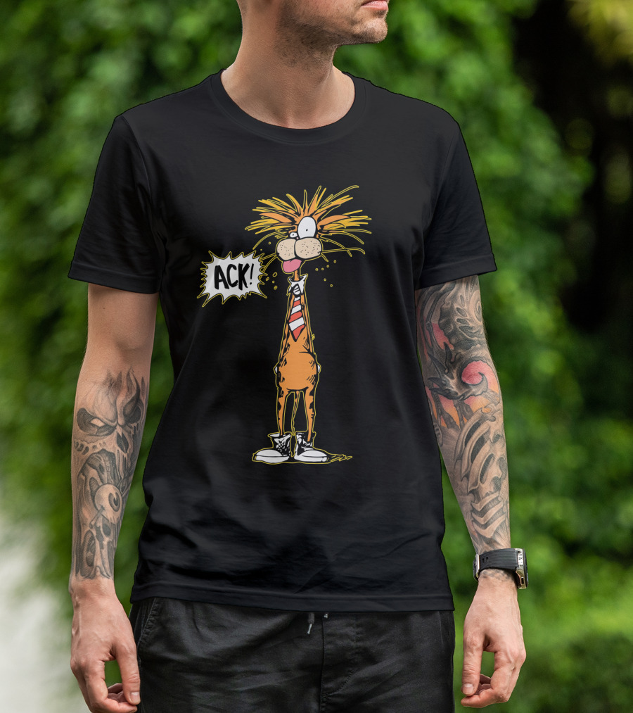 Bill The Cat ACK Bloom County Comic Character T-Shirt