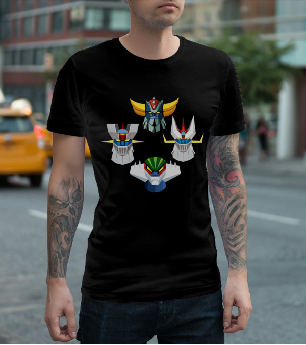 Mazinger Goldorak Robot Heads GN T-Shirt