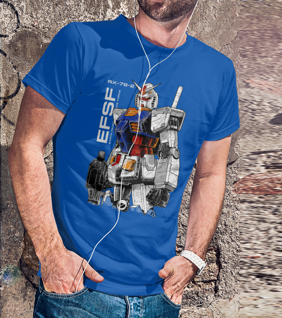 RX-78-2 Gundam EFSF Earth Federation Space Force T-Shirt