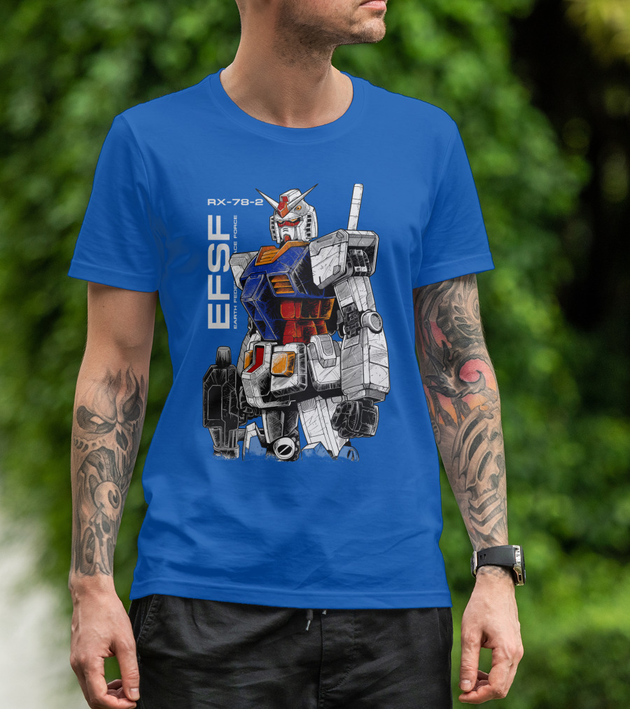 RX-78-2 Gundam EFSF Earth Federation Space Force T-Shirt