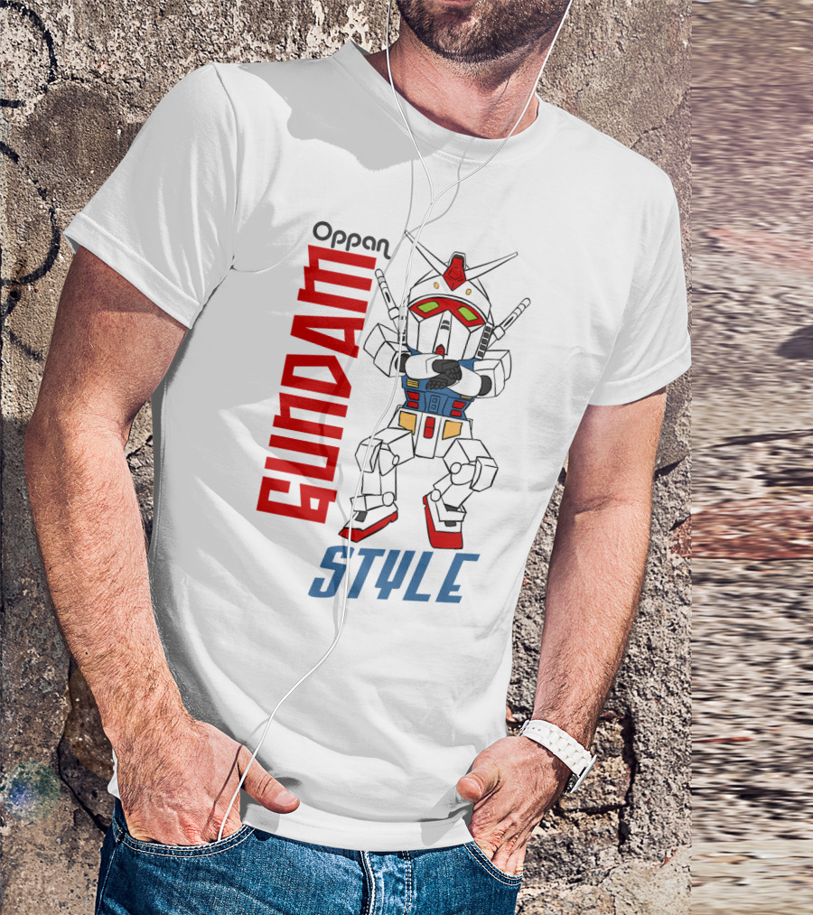 Oppan Gundam Style Vintage Mecha Dance T-Shirt