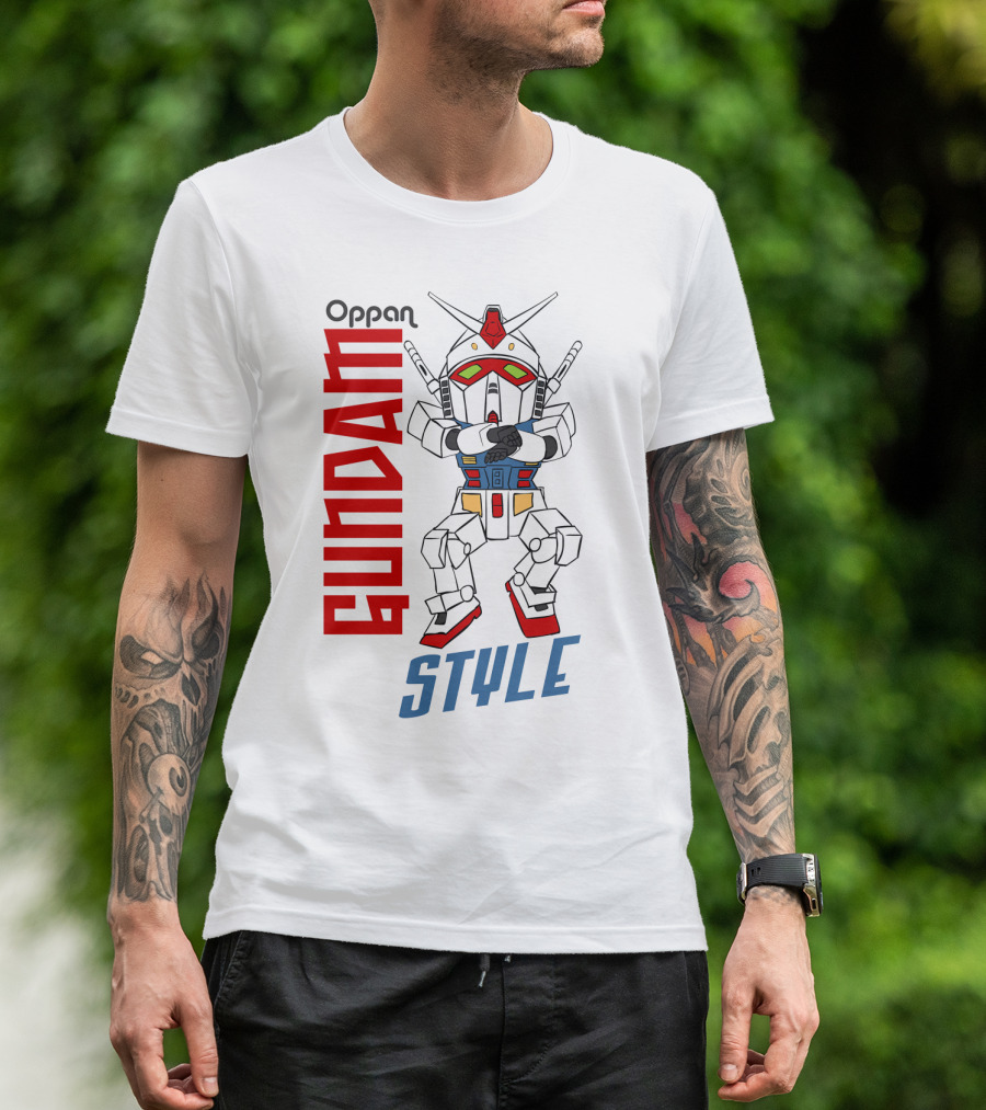 Oppan Gundam Style Vintage Mecha Dance T-Shirt