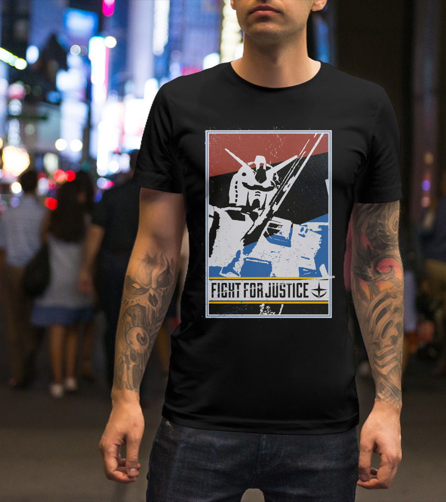 Gundam Fight For Justice Robot T-Shirt
