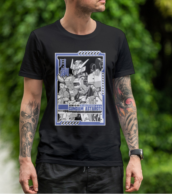 ASW-G-29 Gundam Astaroth Moon Steel Japan Kanjiロボット T-Shirt