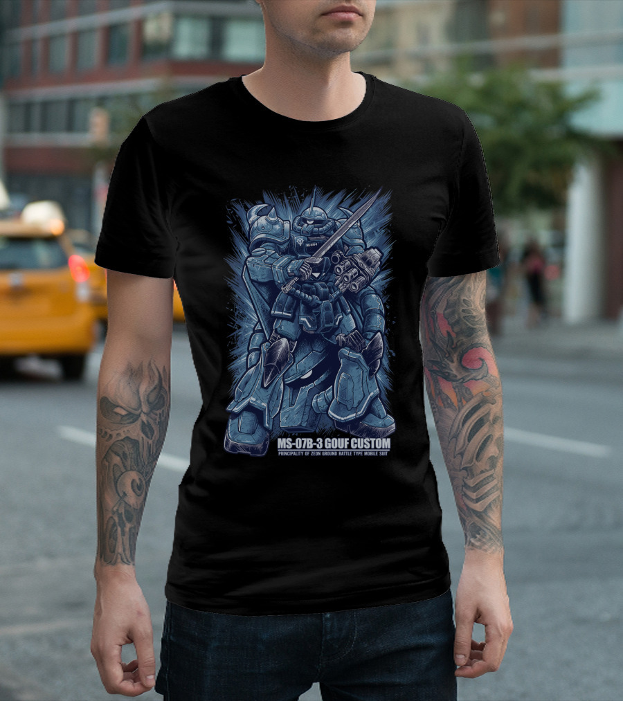 MS-07B-3 Gouf Custom Principality of Zeon Ground Battle Type Mobile Suit Gundam T-Shirt