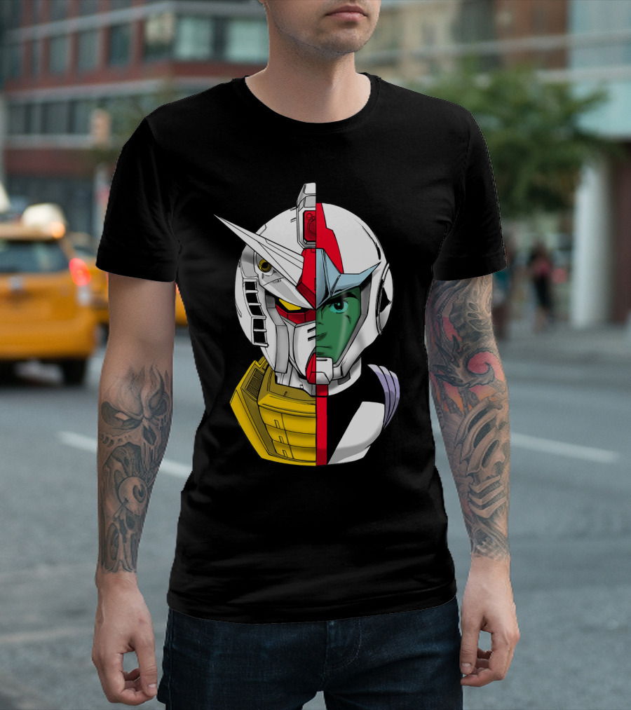 GUNDAM RX-78-2 and RX-79 Dual Face T-Shirt