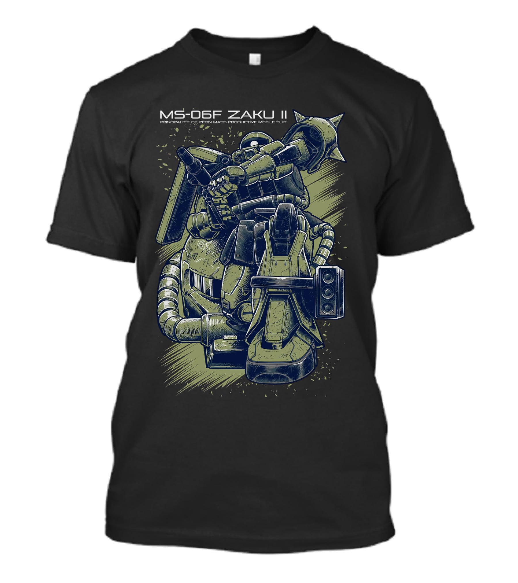 MS-06F Zaku II Principality Of Zeon Mass Production Mobile Suit T-Shirt