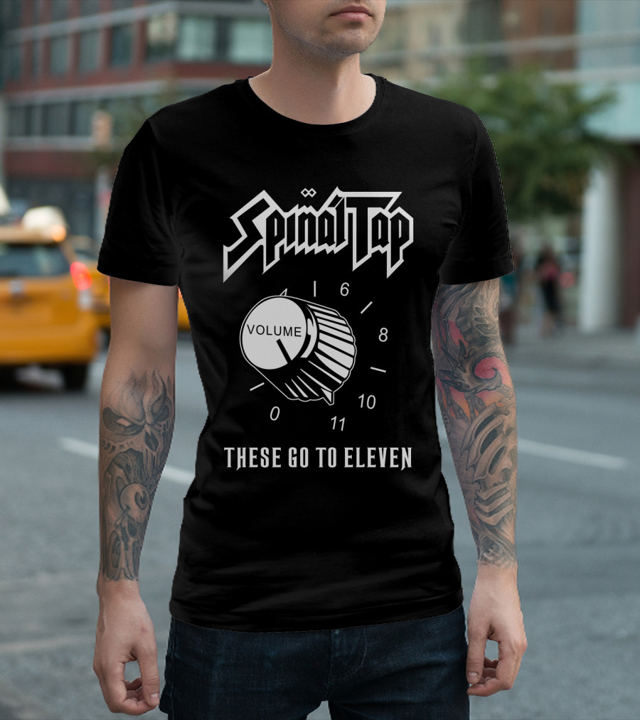 Spinal Tap These Go to Eleven Volume Knob T-Shirt