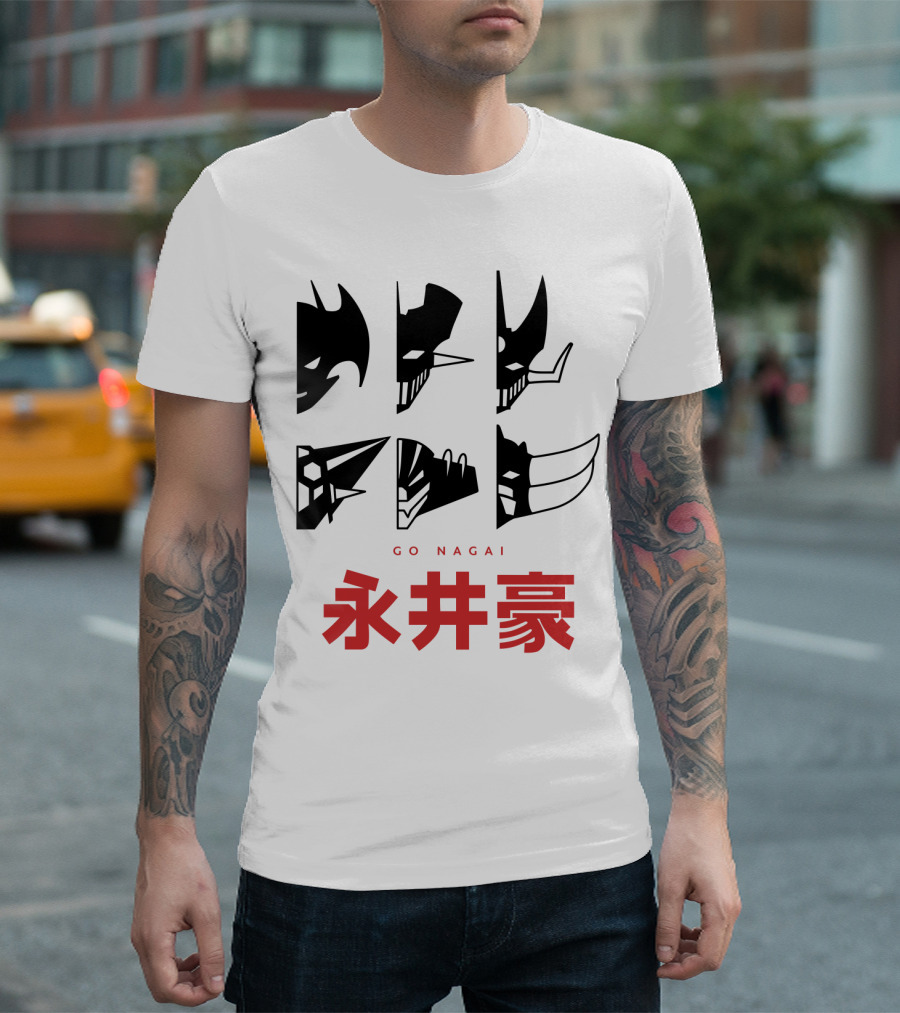 GO NAGAI 永井豪 Iconic Characters Silhouette Collection T-Shirt