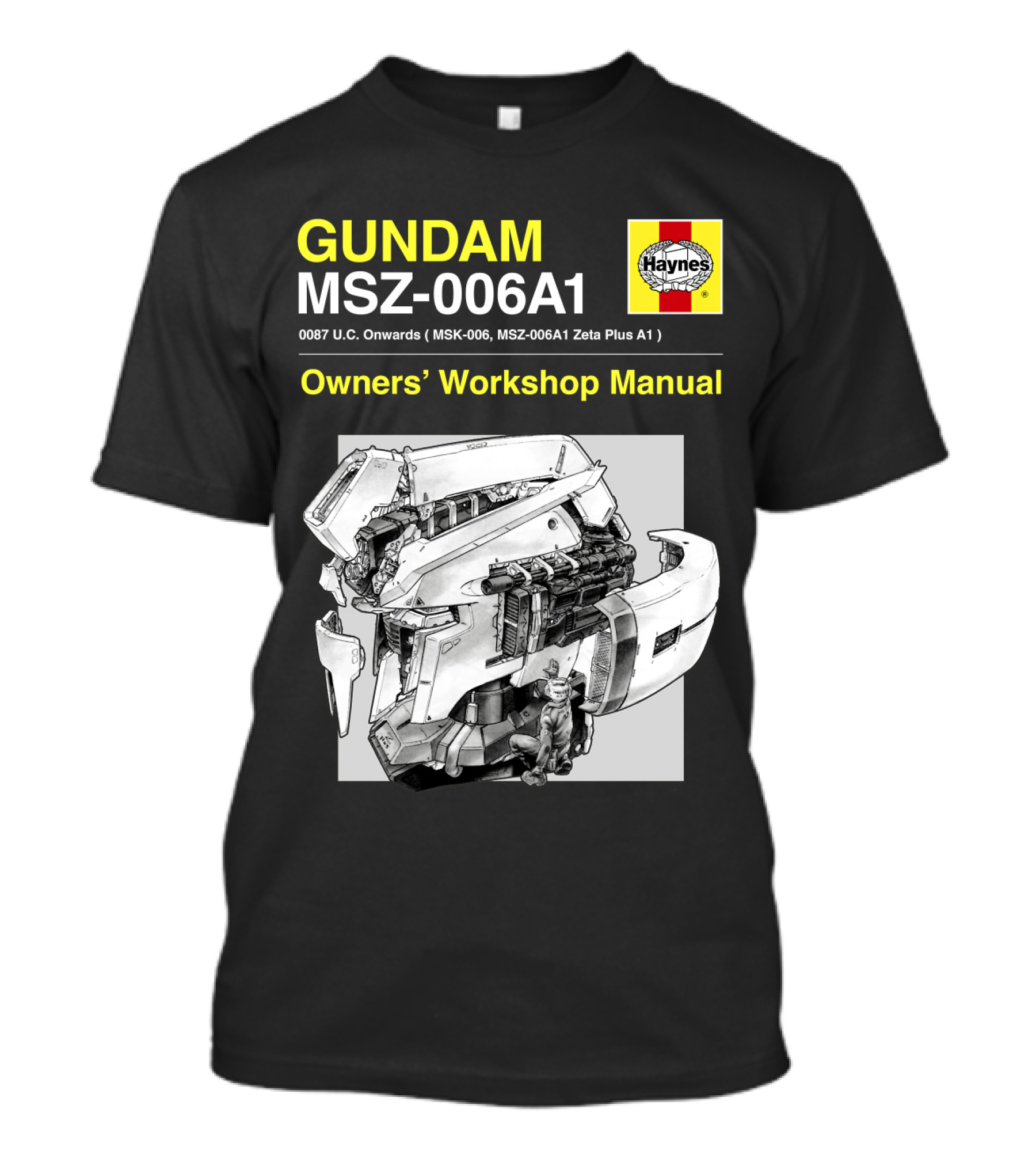 Gundam MSZ-006A1 Zeta Plus Owners' Workshop Manual Haynes 0087 U.C. Onwards T-Shirt