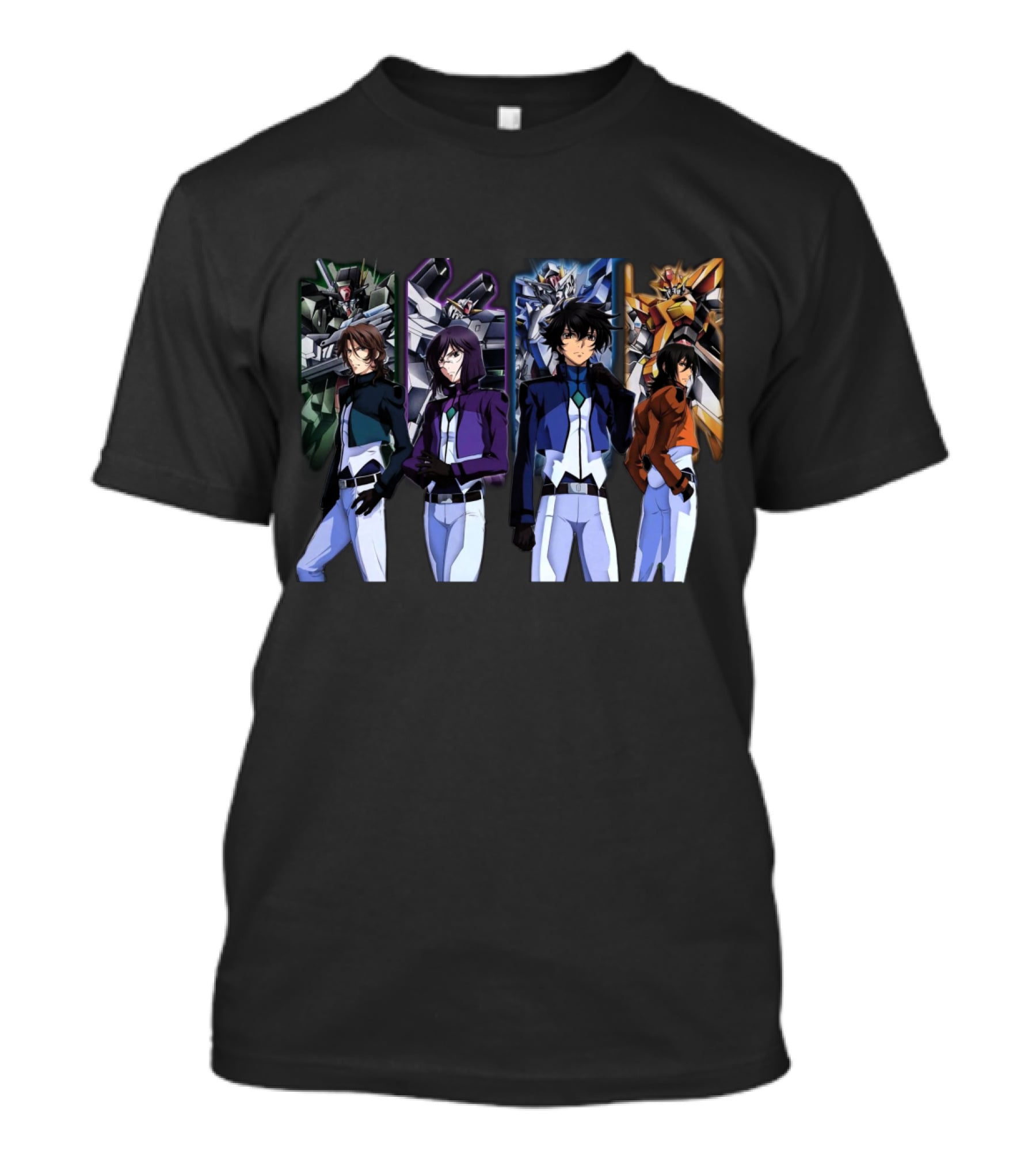 Mobile Suit Gundam 00 Celestial Being Characters And Gundams T-Shirt