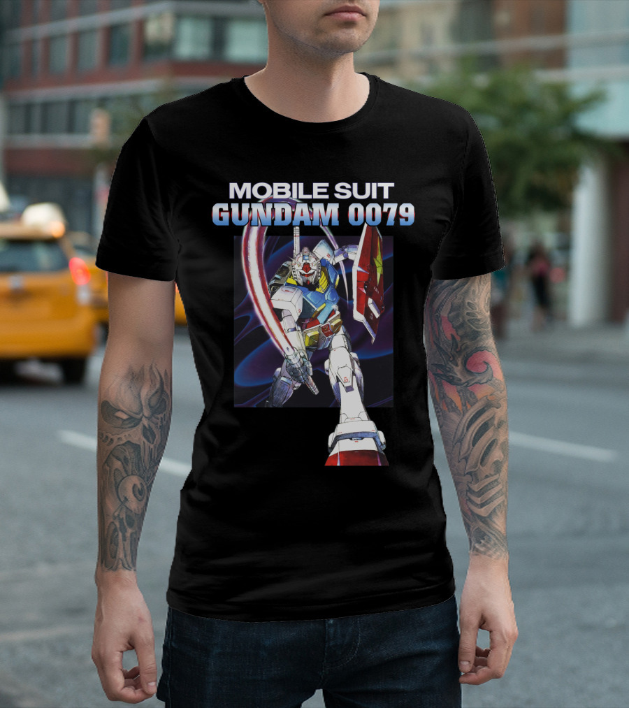 Mobile Suit Gundam 0079 Mecha Warrior Action Pose T-Shirt